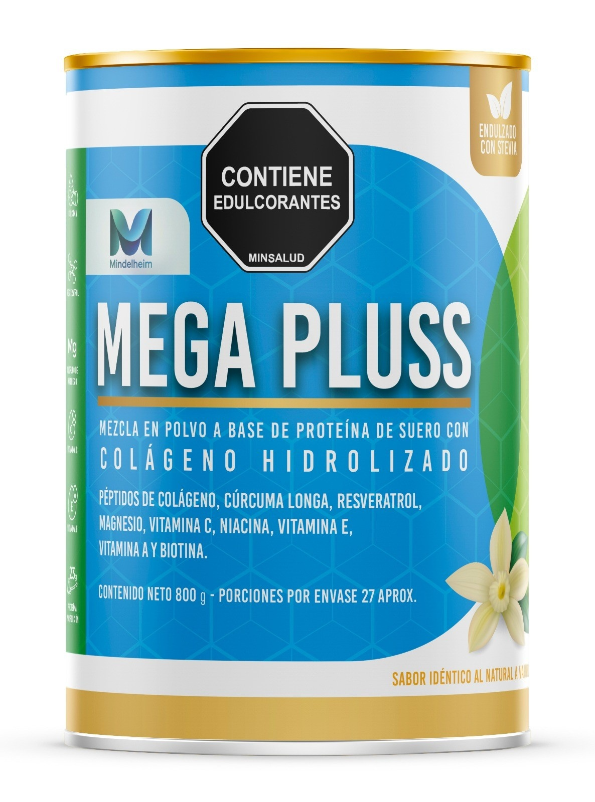 Frasco Megapluss colágeno hidrolizado 800g